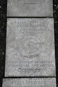 Boulogne Eastern Cemetery - Driver, John