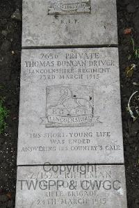 Boulogne Eastern Cemetery - Driver, Thomas Duncan