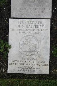 Boulogne Eastern Cemetery - Easterby, John