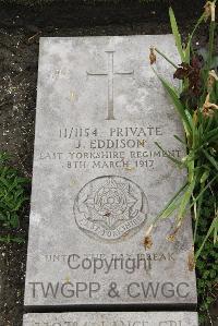 Boulogne Eastern Cemetery - Eddison, J