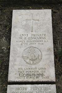 Boulogne Eastern Cemetery - Edwards, William Frederick