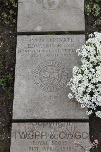 Boulogne Eastern Cemetery - Egan, Edward