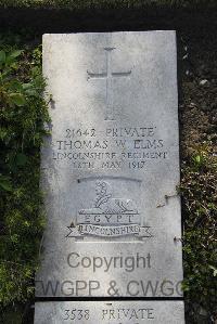 Boulogne Eastern Cemetery - Elms, Thomas