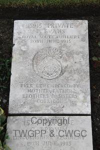 Boulogne Eastern Cemetery - Evans, Frederick