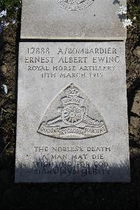 Boulogne Eastern Cemetery - Ewing, Ernest Albert