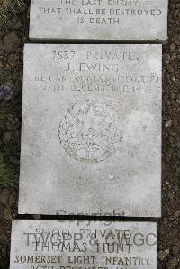 Boulogne Eastern Cemetery - Ewing, J