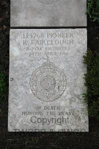 Boulogne Eastern Cemetery - Fairclough, Robert