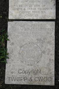 Boulogne Eastern Cemetery - Fairhurst, William James