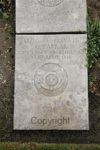 Boulogne Eastern Cemetery - Farrar, Claude