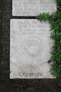 Boulogne Eastern Cemetery - Fleming, John William