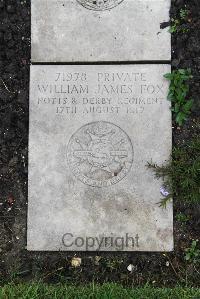 Boulogne Eastern Cemetery - Fox, William James