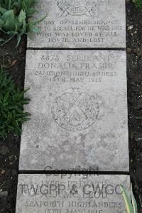 Boulogne Eastern Cemetery - Fraser, Donald