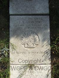 Boulogne Eastern Cemetery - Grinter, James Louis