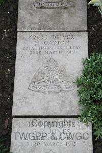 Boulogne Eastern Cemetery - Gayton, H