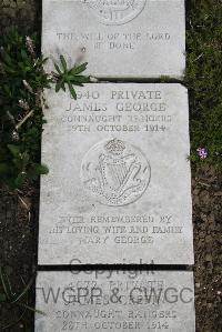 Boulogne Eastern Cemetery - George, James