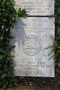 Boulogne Eastern Cemetery - Gibbs, Horace Albert