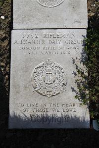 Boulogne Eastern Cemetery - Gibson, Alexander Daly