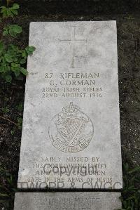 Boulogne Eastern Cemetery - Gorman, G