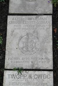 Boulogne Eastern Cemetery - Gosham, George Ernest