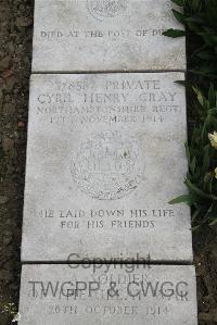 Boulogne Eastern Cemetery - Gray, Cyril Henry