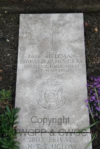 Boulogne Eastern Cemetery - Gray, Edward James