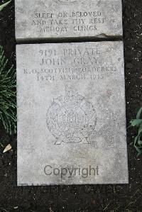 Boulogne Eastern Cemetery - Gray, John