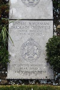 Boulogne Eastern Cemetery - Greenfield, Shadrach