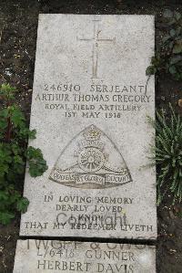 Boulogne Eastern Cemetery - Gregory, Arthur Thomas