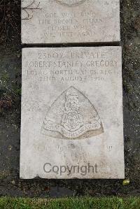 Boulogne Eastern Cemetery - Gregory, Robert Stanley