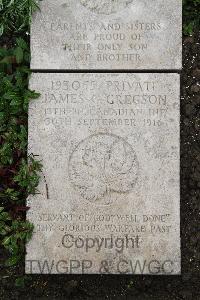 Boulogne Eastern Cemetery - Gregson, James Calderbank