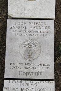 Boulogne Eastern Cemetery - Haddock, Samuel