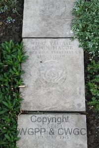 Boulogne Eastern Cemetery - Hague, Lewin