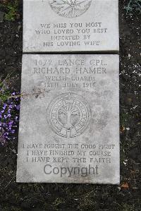 Boulogne Eastern Cemetery - Hamer, Richard