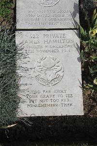 Boulogne Eastern Cemetery - Hamilton, James