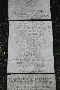 Boulogne Eastern Cemetery - Harding, Stanley Whittal