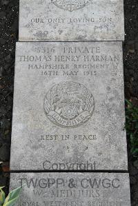 Boulogne Eastern Cemetery - Harman, Thomas Henry