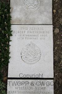 Boulogne Eastern Cemetery - Hartshorne, Albert