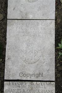 Boulogne Eastern Cemetery - Hather, Fred