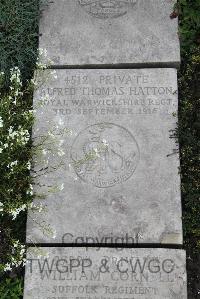 Boulogne Eastern Cemetery - Hatton, Alfred Thomas