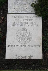 Boulogne Eastern Cemetery - Hawkins, Thomas John