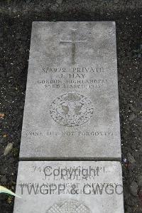 Boulogne Eastern Cemetery - Hay, J