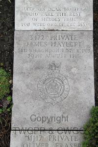 Boulogne Eastern Cemetery - Haylett, James