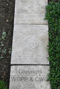 Boulogne Eastern Cemetery - Hazeldine, Clarence