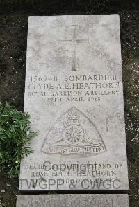 Boulogne Eastern Cemetery - Heathorn, Clyde Archibald Eugene