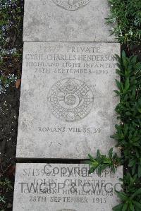 Boulogne Eastern Cemetery - Henderson, Cyril Charles