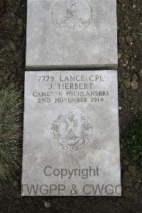 Boulogne Eastern Cemetery - Herbert, J