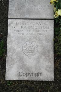 Boulogne Eastern Cemetery - Higginbottom, G