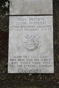 Boulogne Eastern Cemetery - Hopkins, John