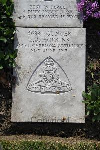 Boulogne Eastern Cemetery - Hopkins, Sidney John