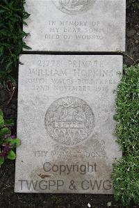 Boulogne Eastern Cemetery - Hopkins, William